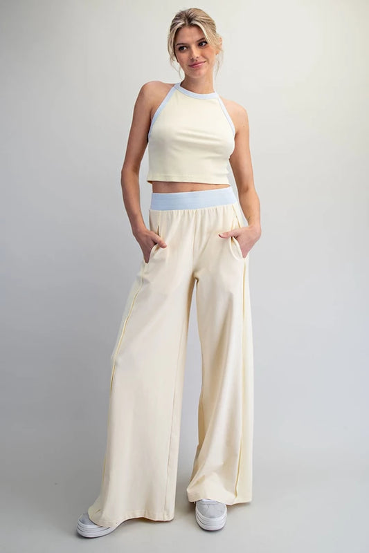 Brooke Contrast High Waist Pants