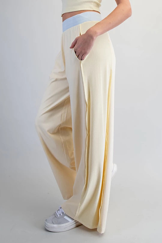 Brooke Contrast High Waist Pants