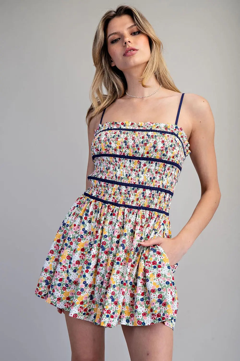 Floral Print Romper