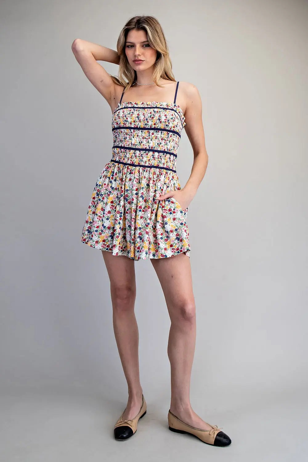 Floral Print Romper