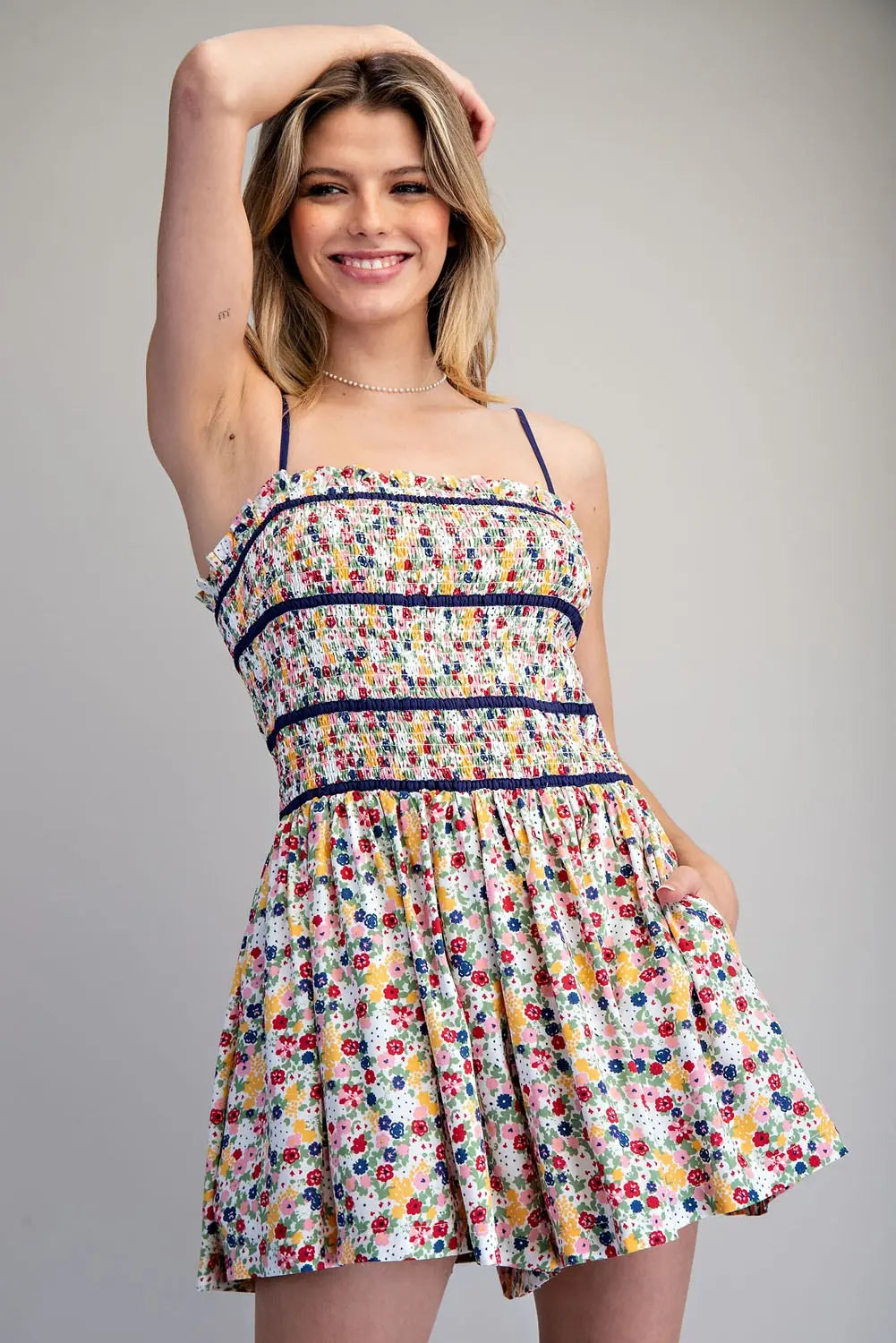 Floral Print Romper