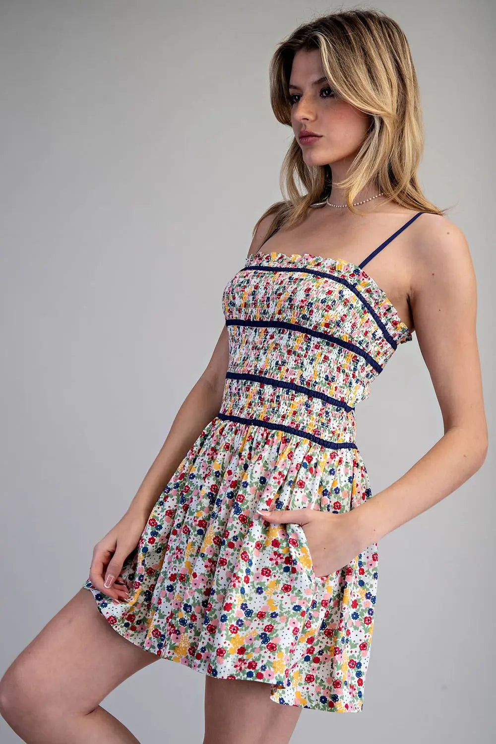 Floral Print Romper