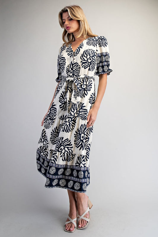 The Cassandra Floral Midi Dress