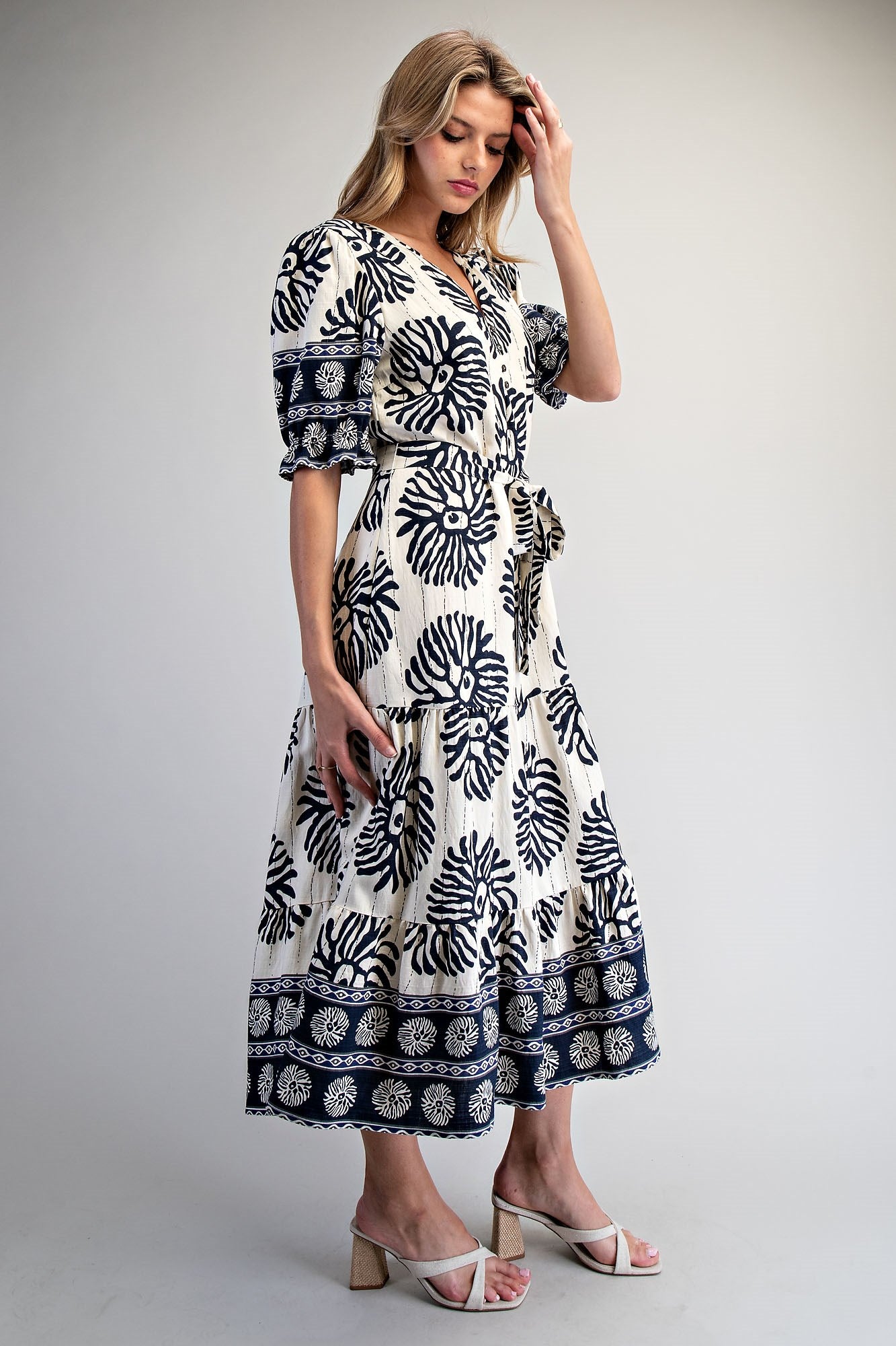 The Cassandra Floral Midi Dress