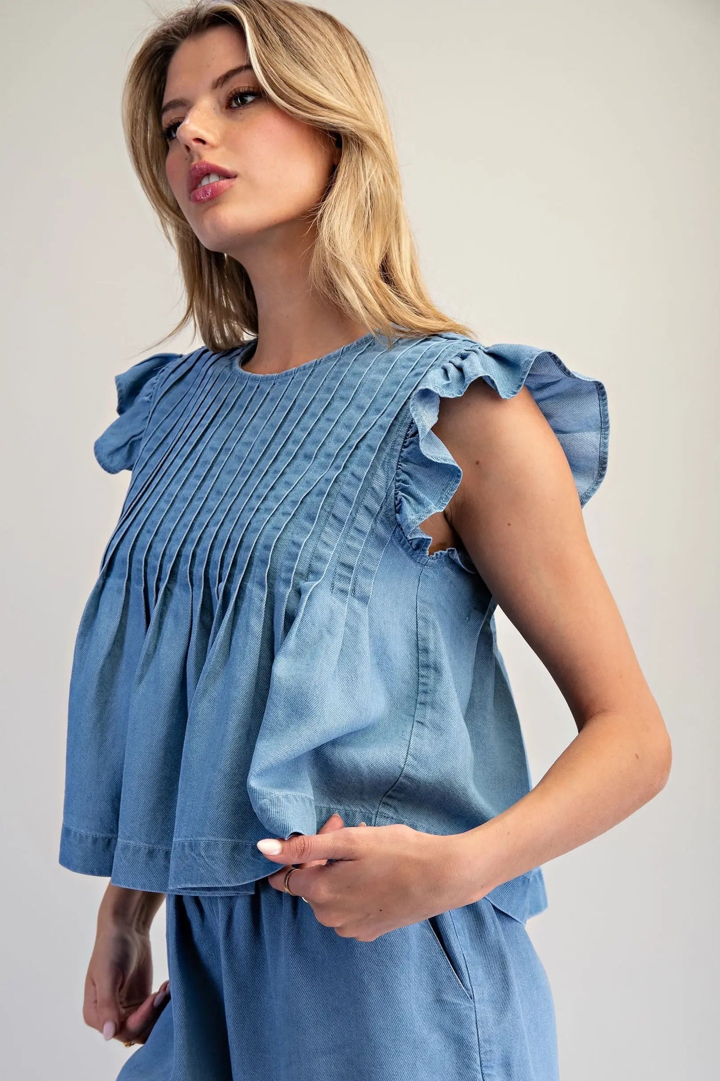 Elowen Pintuck Peplum Blouse
