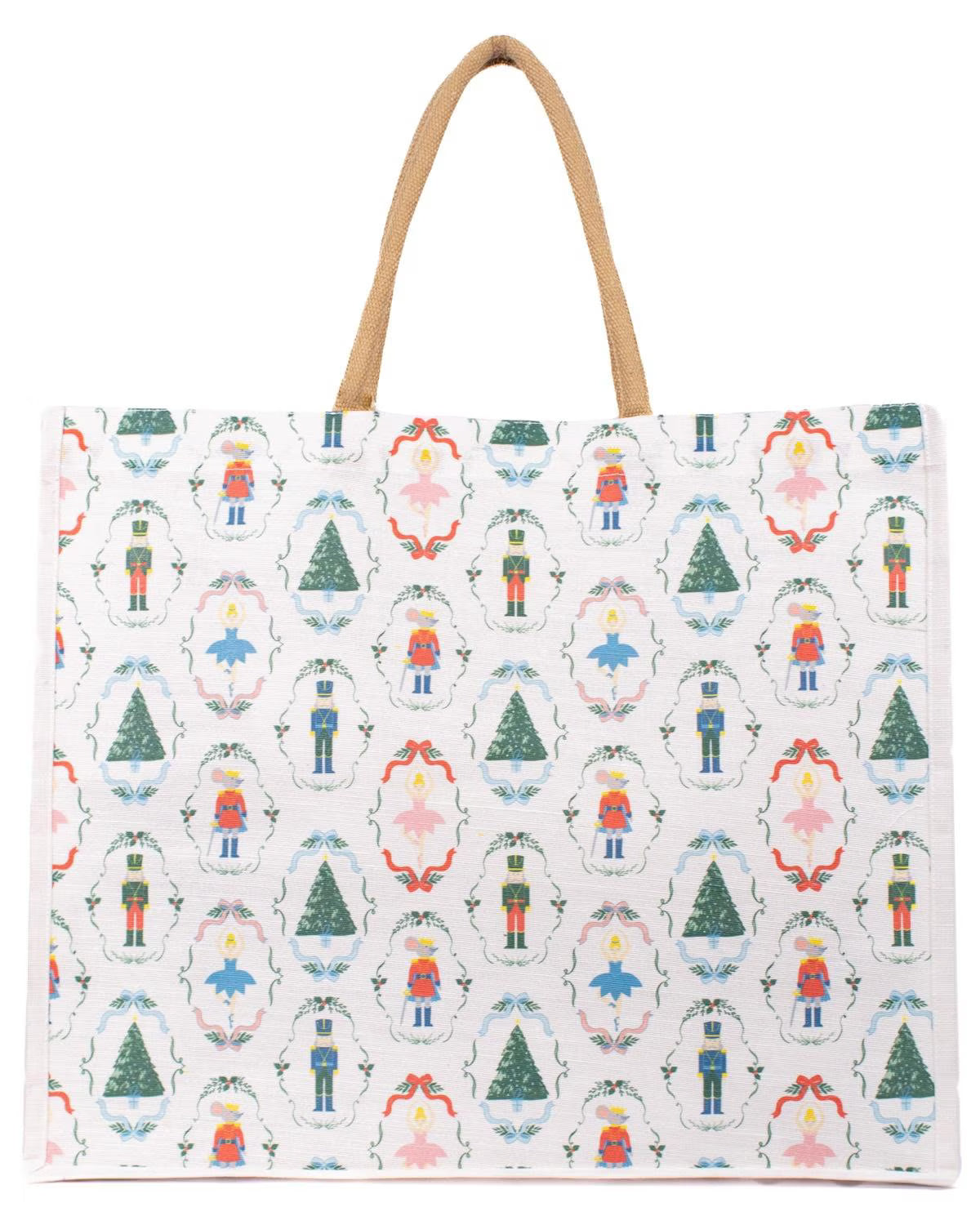 Step into the magic of the season with the Nutcracker Waltz Juco Carryall Tote
