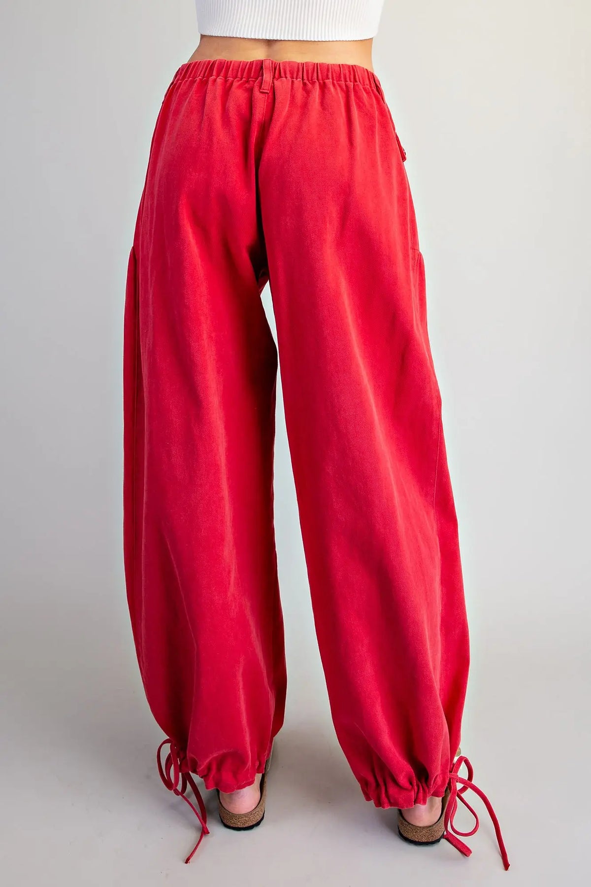 Dora Mineral Washed Tie Cuff Pants