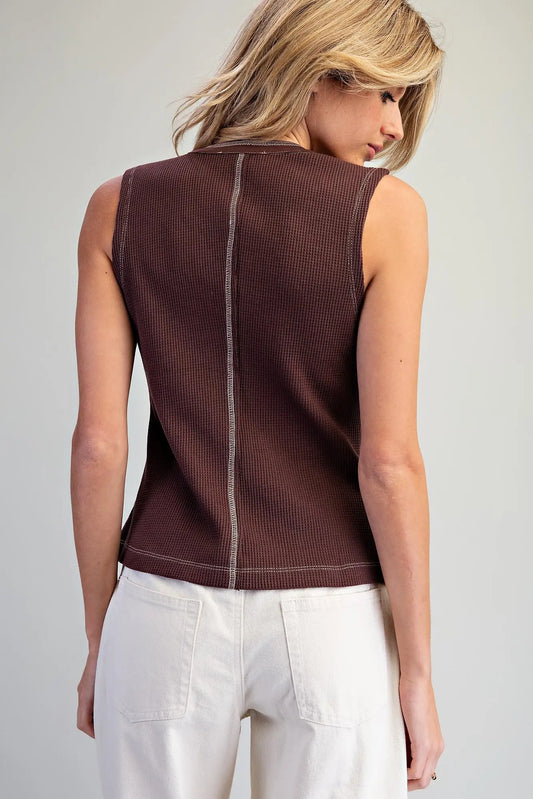Hazel Stitch Henley Top