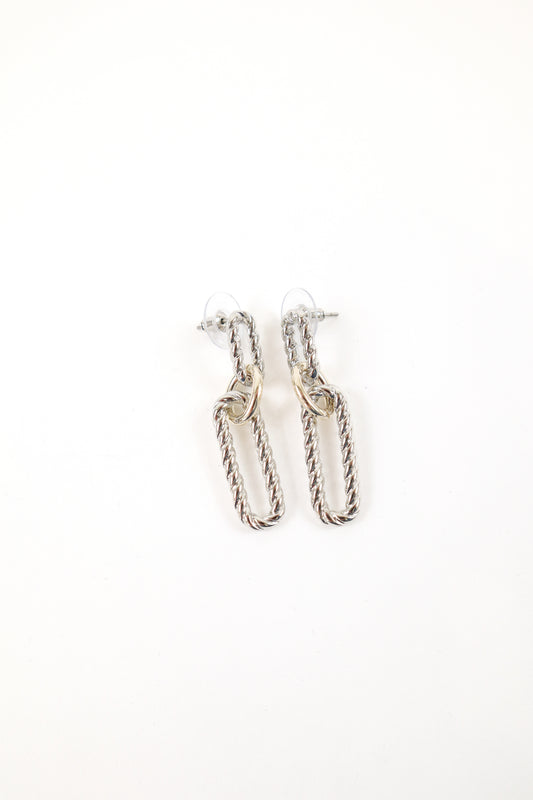 The Sutton Mixed Link Drop Earrings