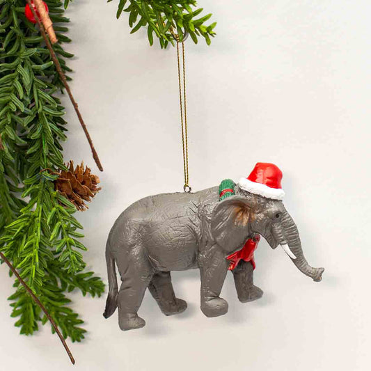 Christmas Elephant Ornament
