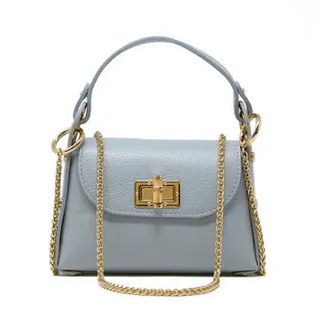 Sofia Bamboo Clasp Italian Leather Crossbody Bag