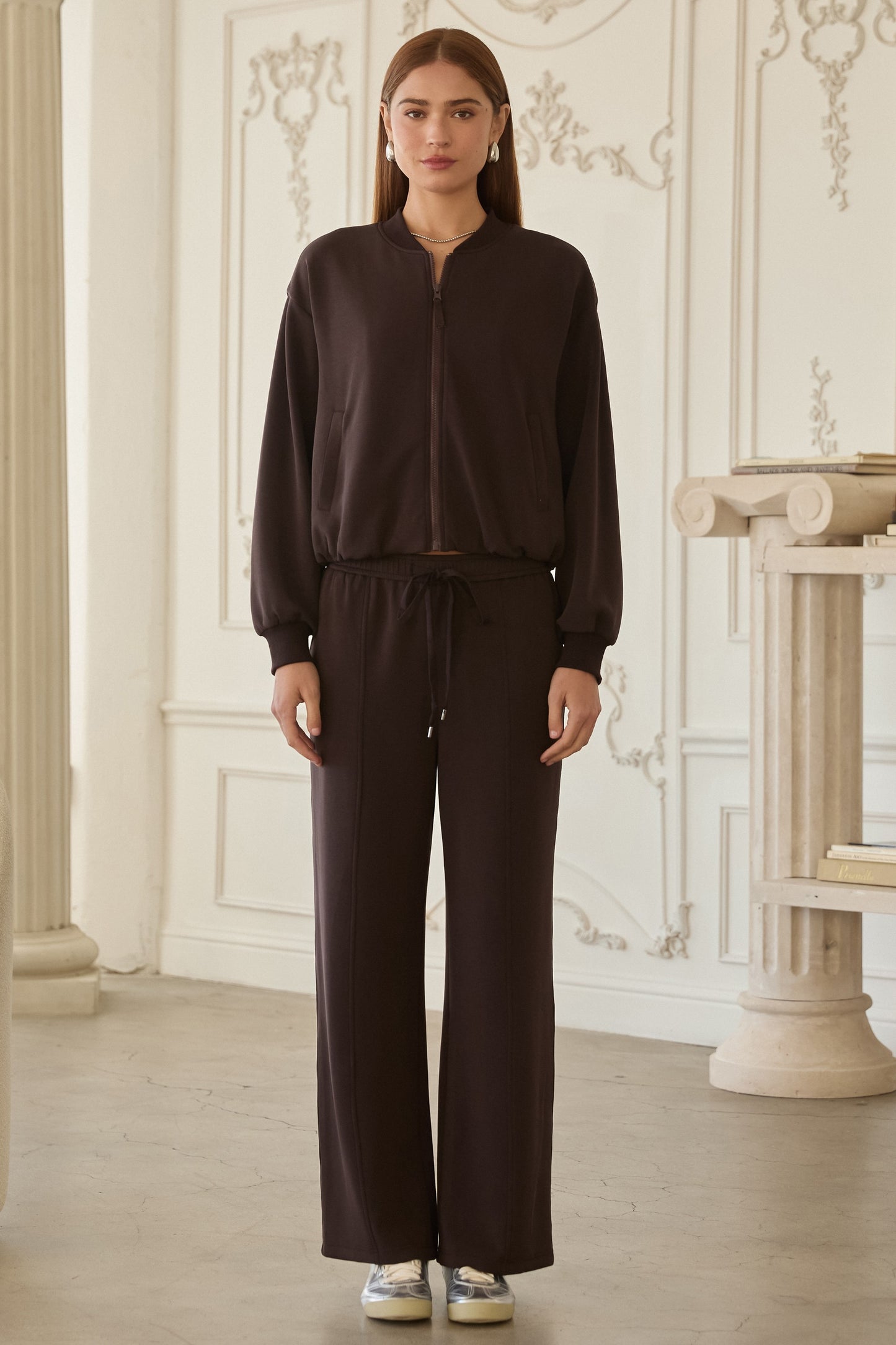 The Lydia pants offer effortless comfort with their ultra-soft modal fabric and easy pull-on design.
