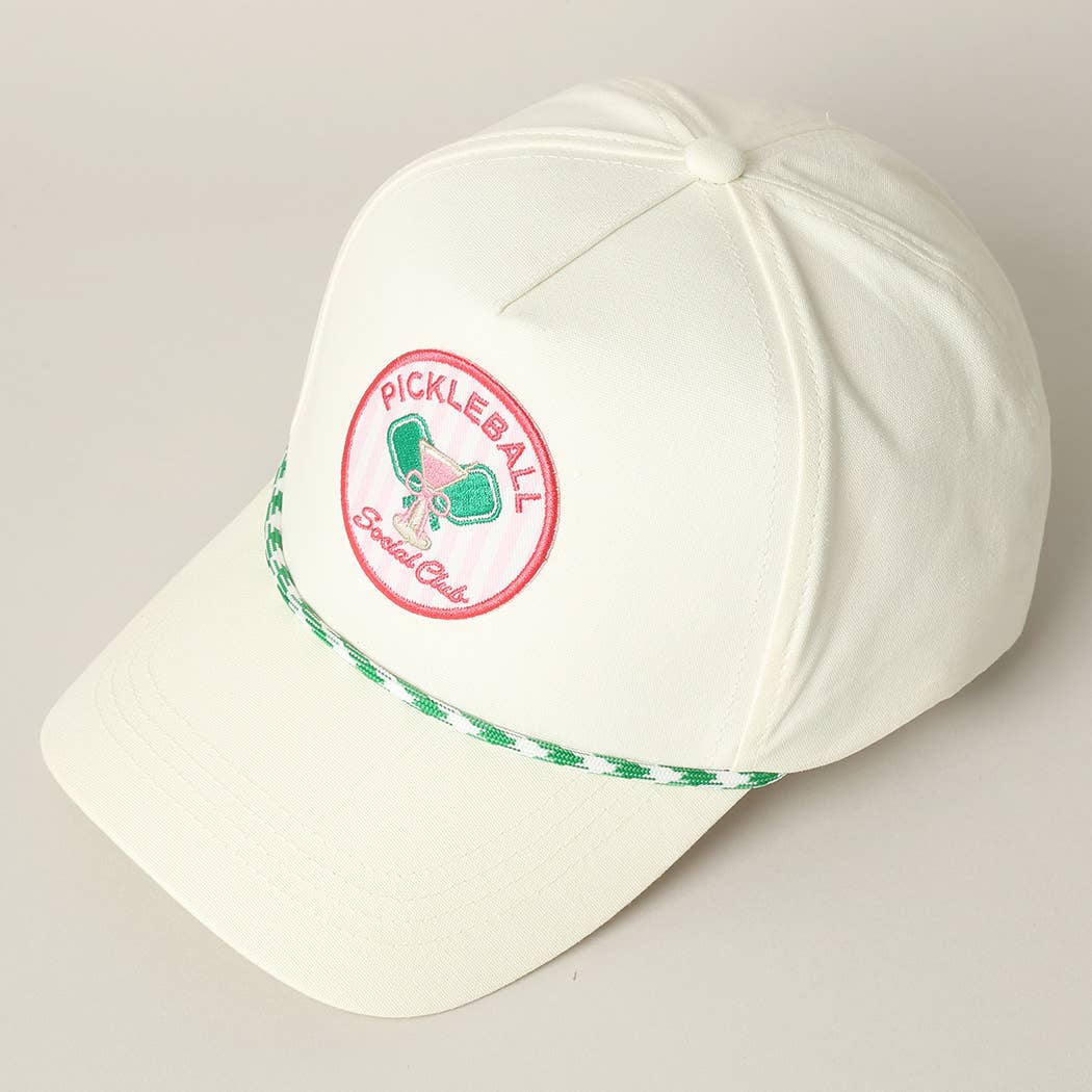 Pickleball Social Club Embroidery Trucker Hat