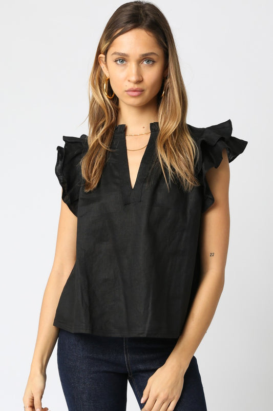 Gaia Ruffled Blouse