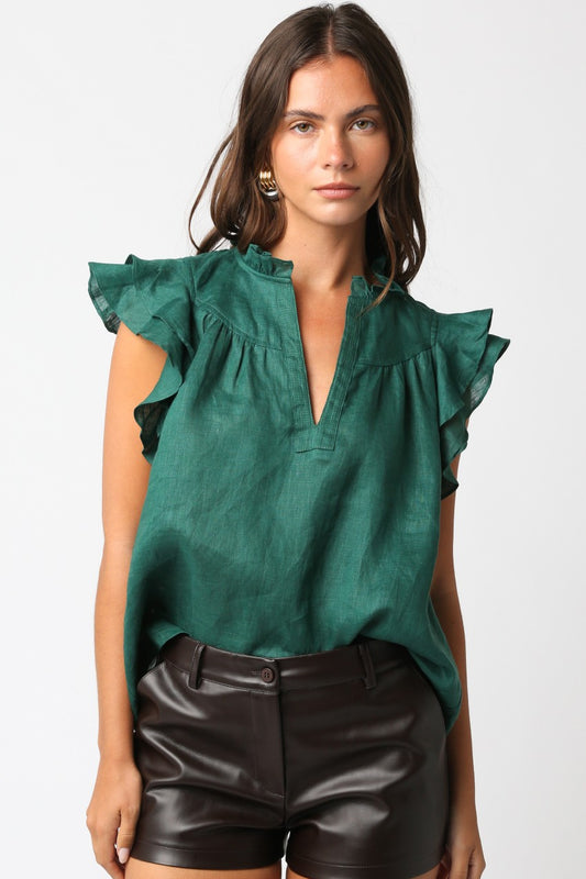 Gaia Ruffled Blouse