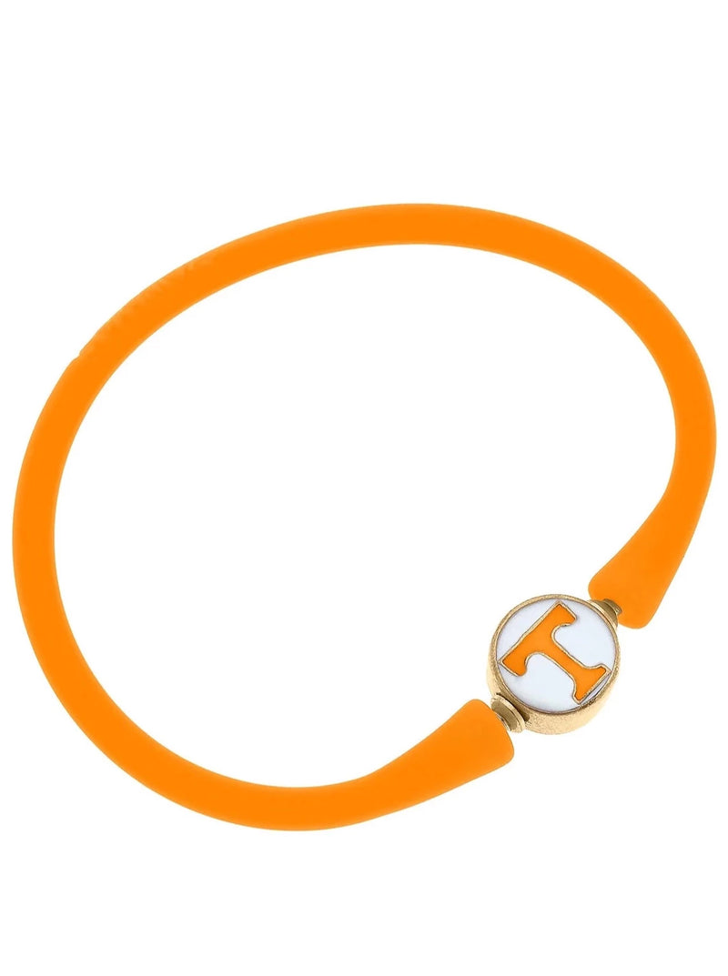 Tennessee Volunteers Enamel Silicone Bali Bracelet in Orange