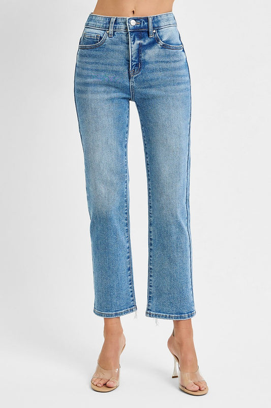 Clara High-Rise Tummy Control Crop Straight Pants