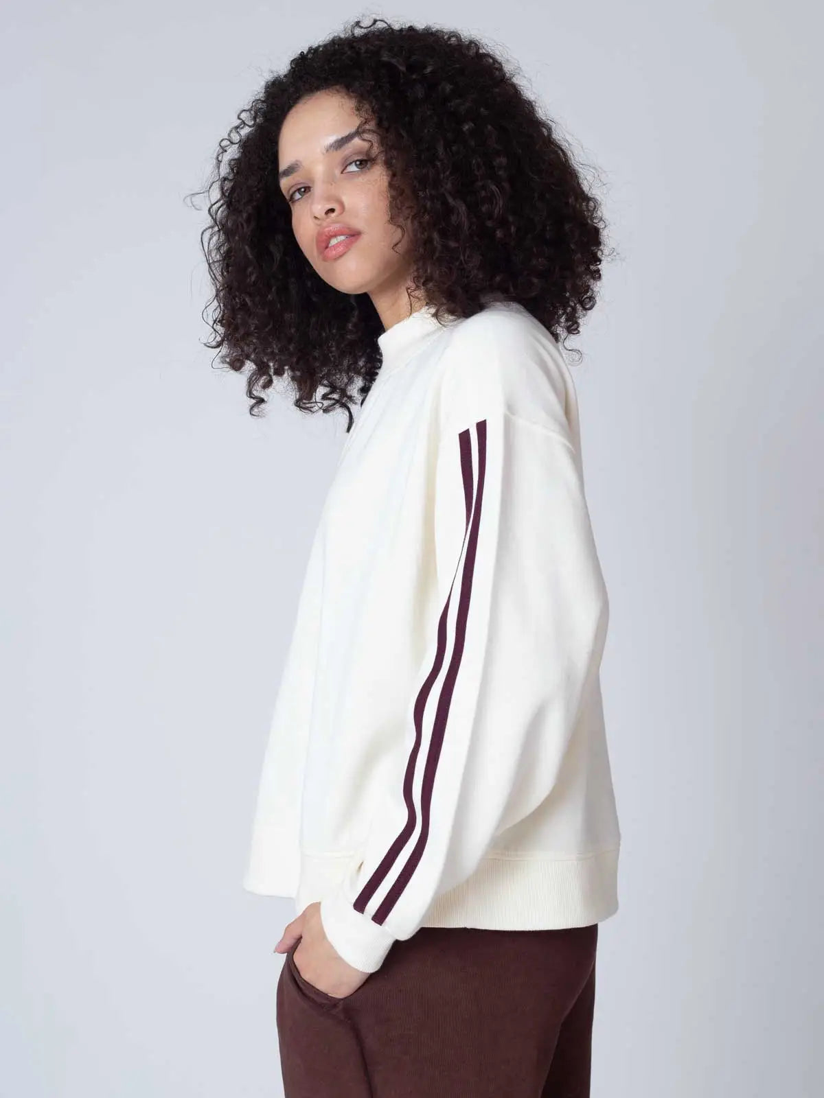 Varsity Mock Neck Pullover