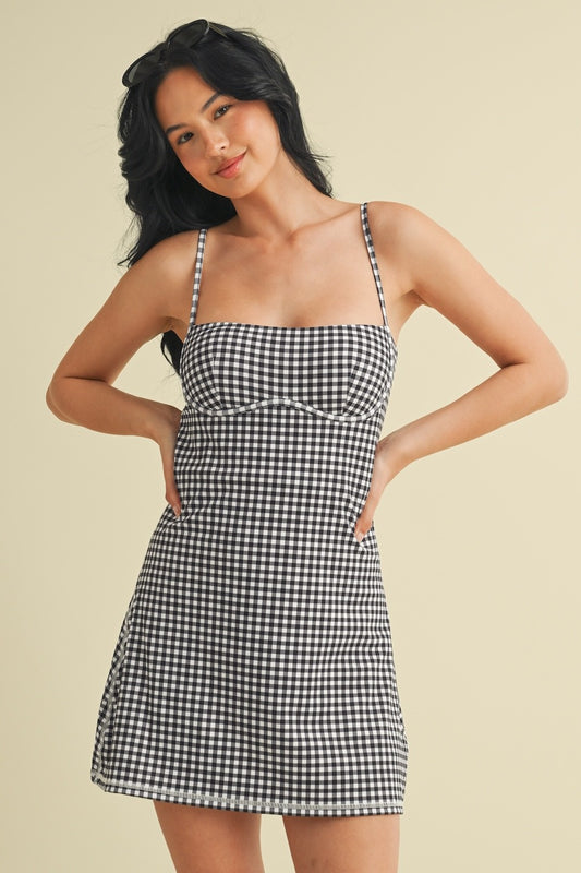 Elise Gingham Exercise Dress