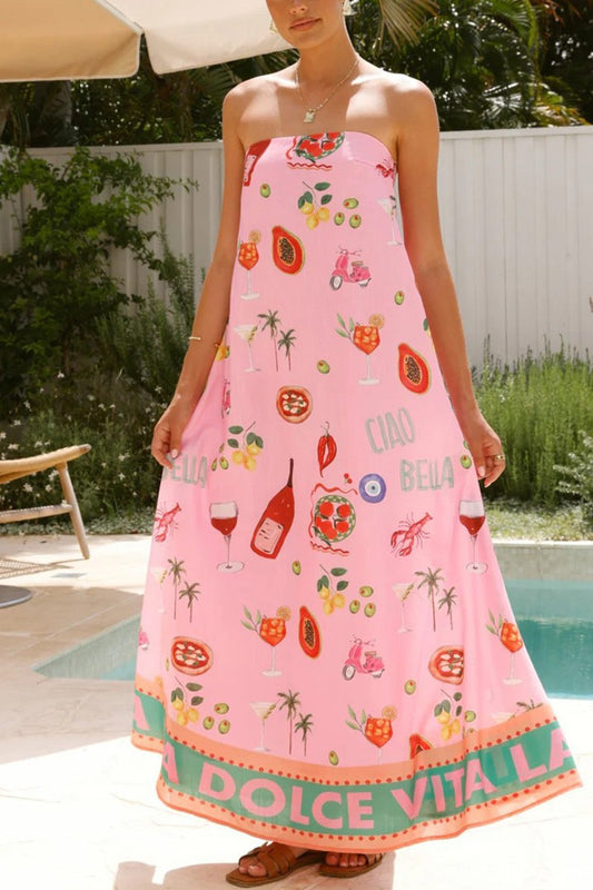 Bianca Strapless Maxi Dress