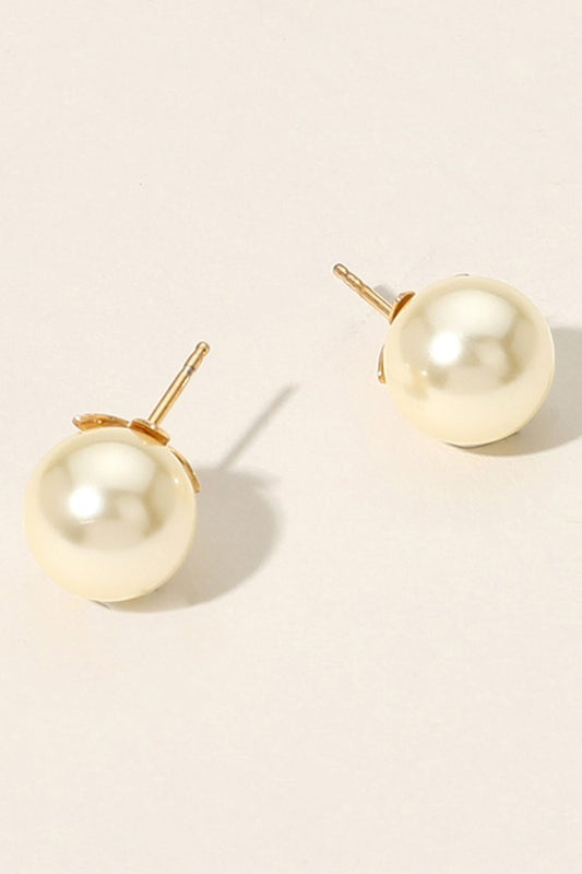 Isla 18K Gold Filled Pearl Stud Earrings