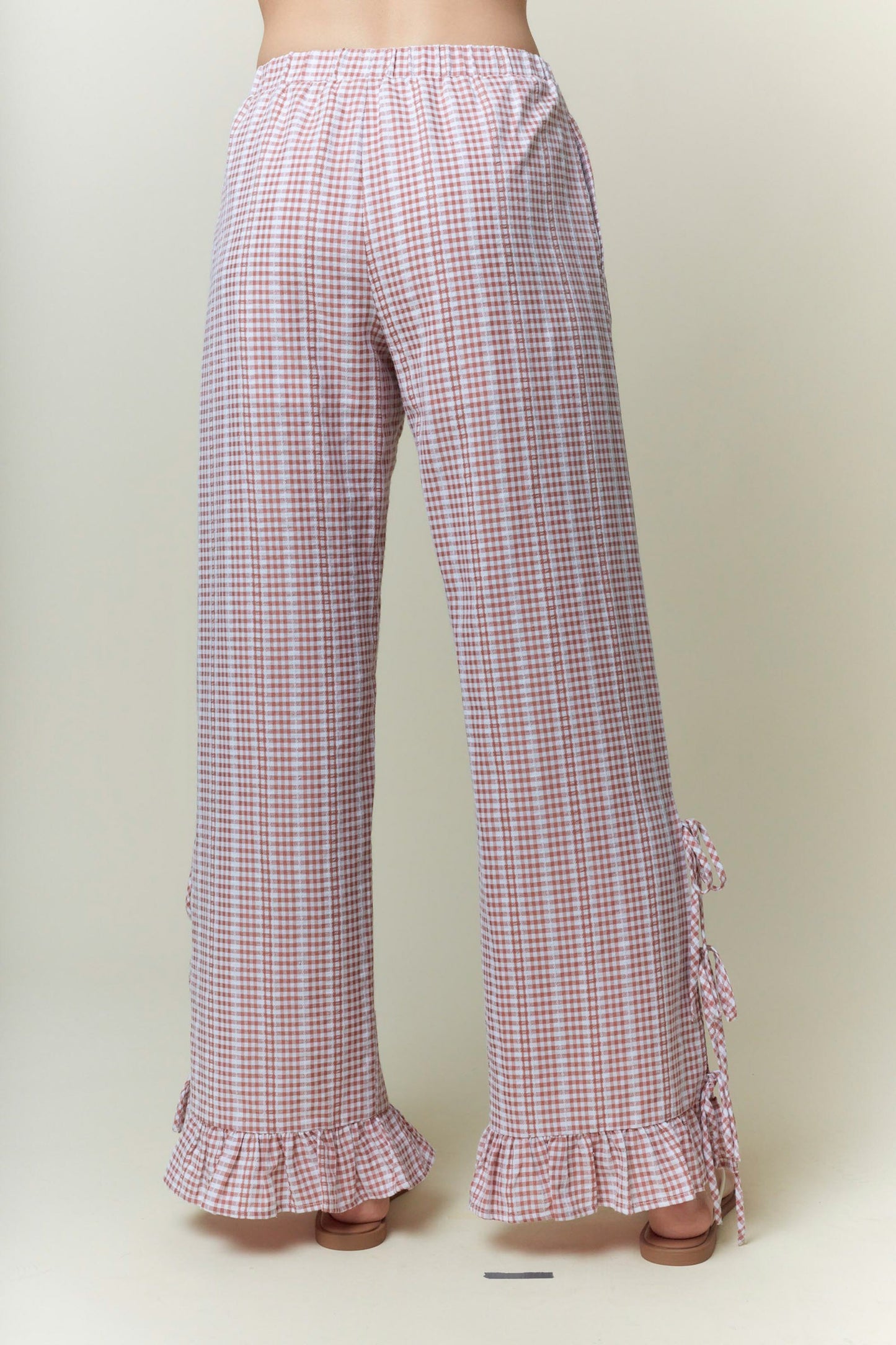 Thora Gingham Bow Pants