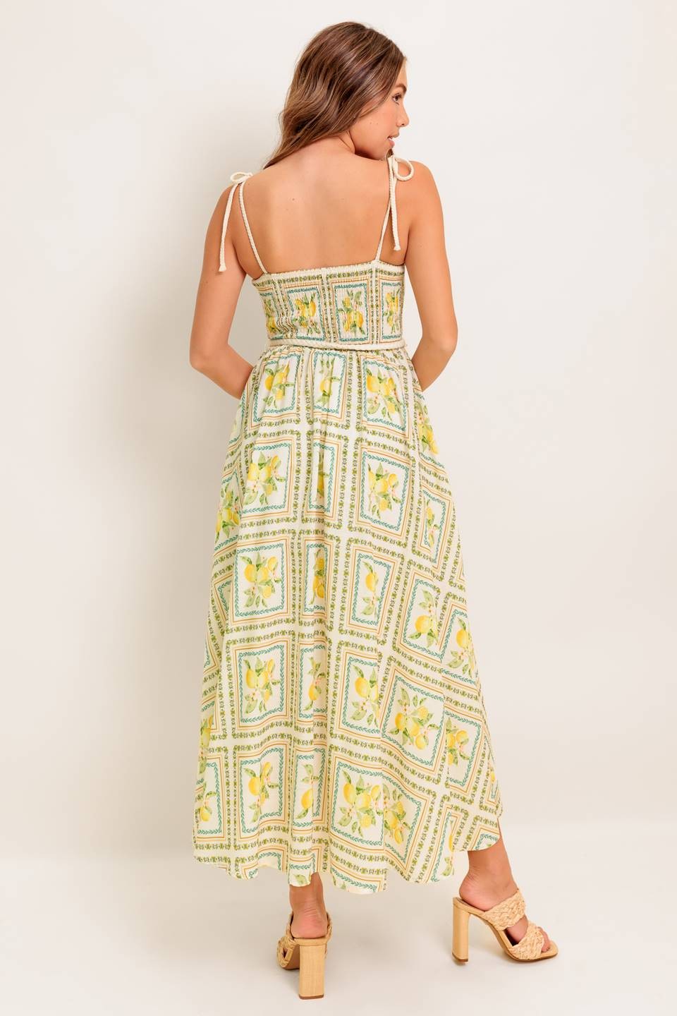 Celeste Braided Strap Midi Dress