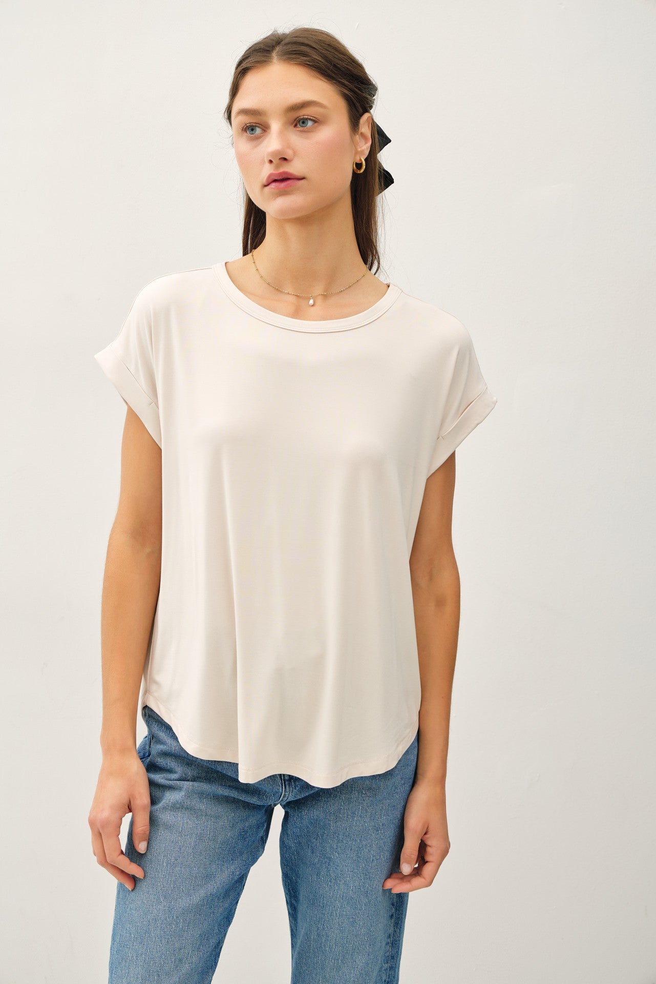 Lila Bamboo Modal Tee
