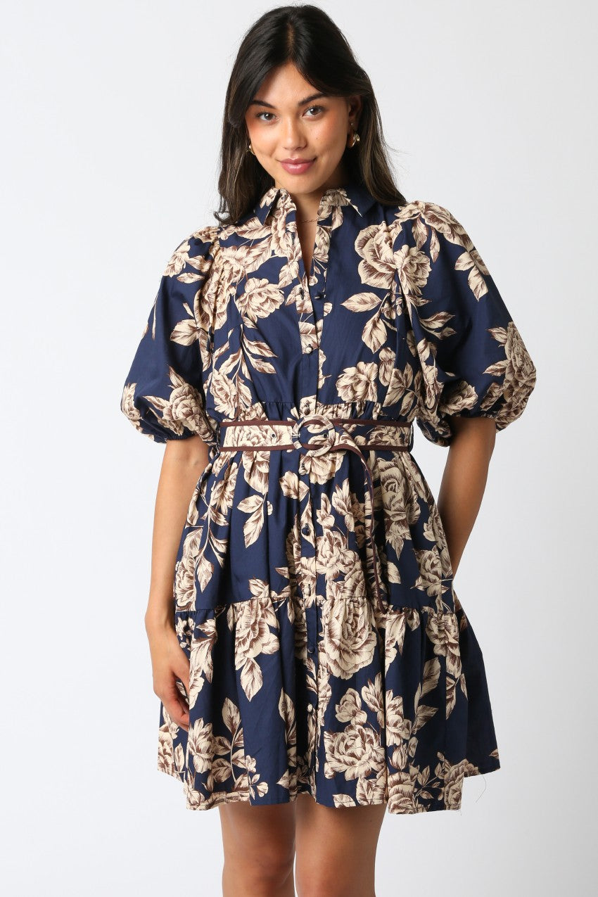 Faith Floral Belt Dress