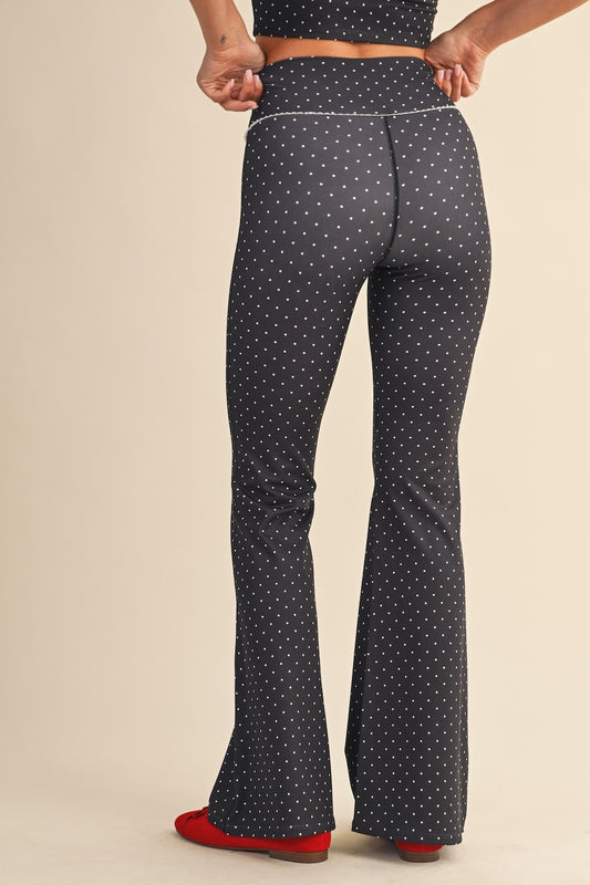 The Elodie Polka Dot Flare Pants