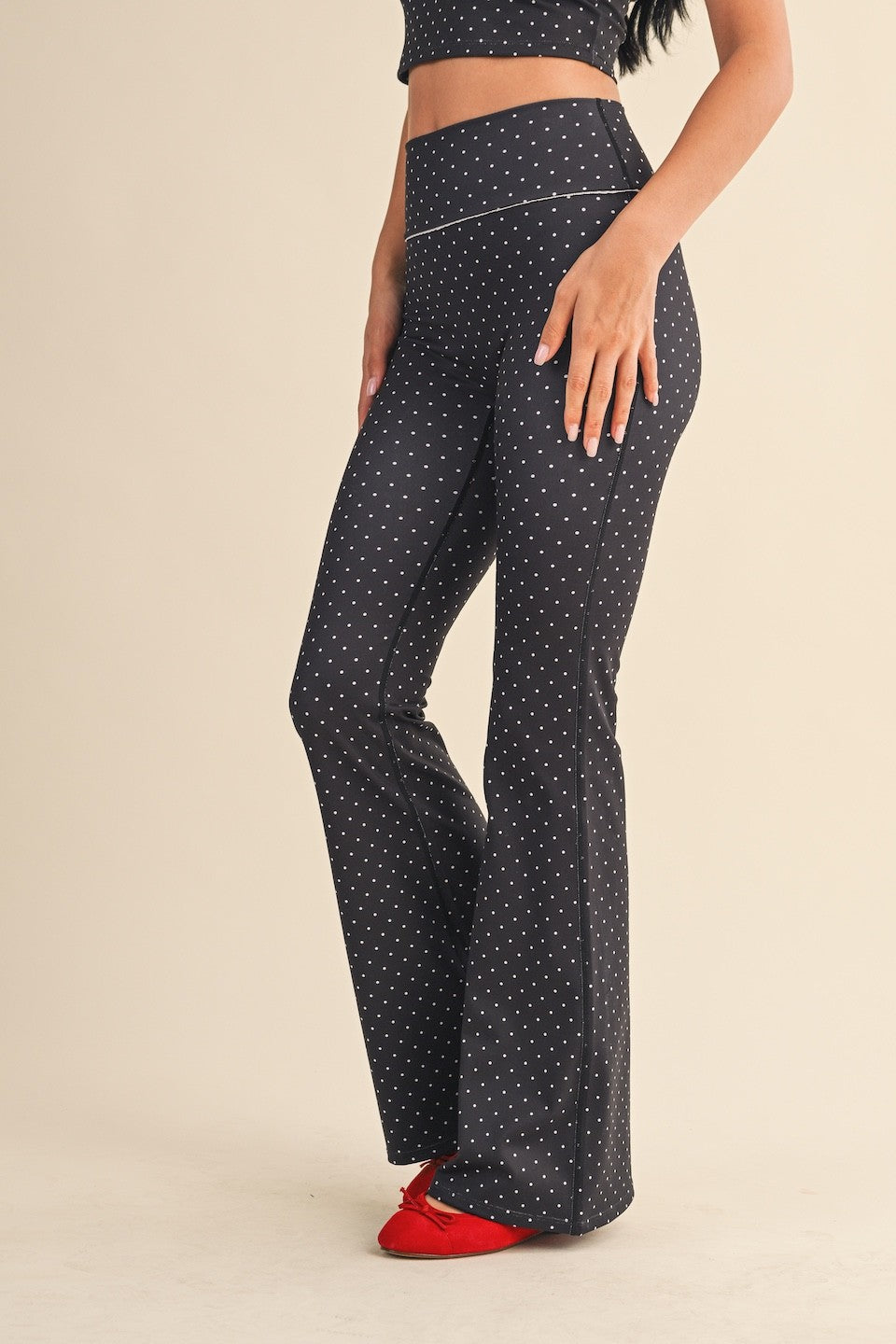 The Elodie Polka Dot Flare Pants
