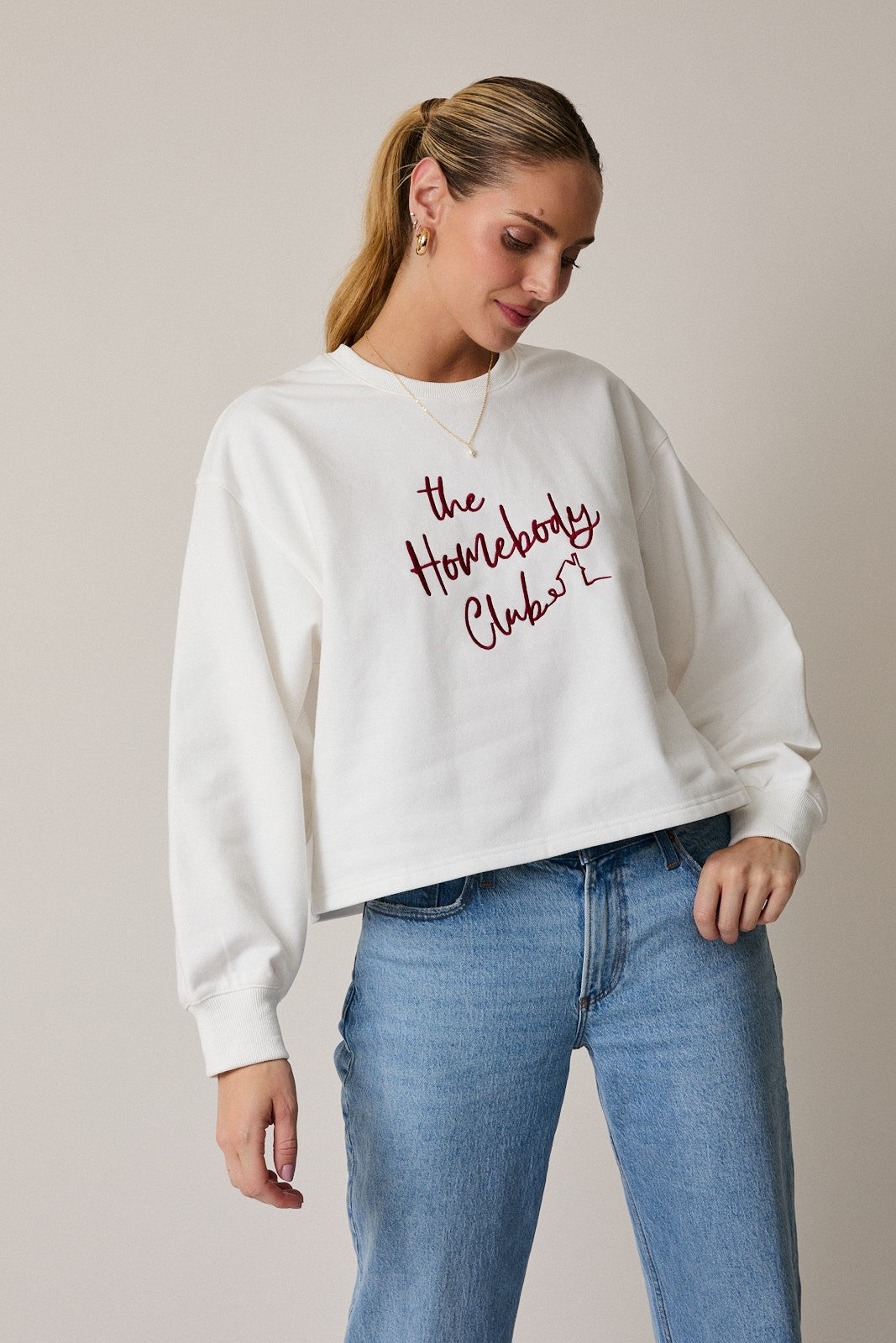 The Marlowe “Homebody Club” Graphic Sweatshirt