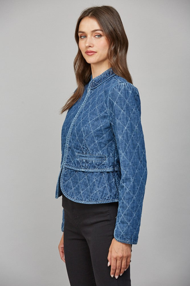 Margo Quilted Denim Jacket