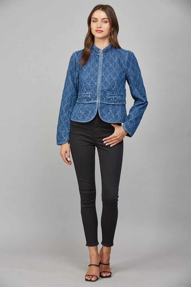 Margo Quilted Denim Jacket