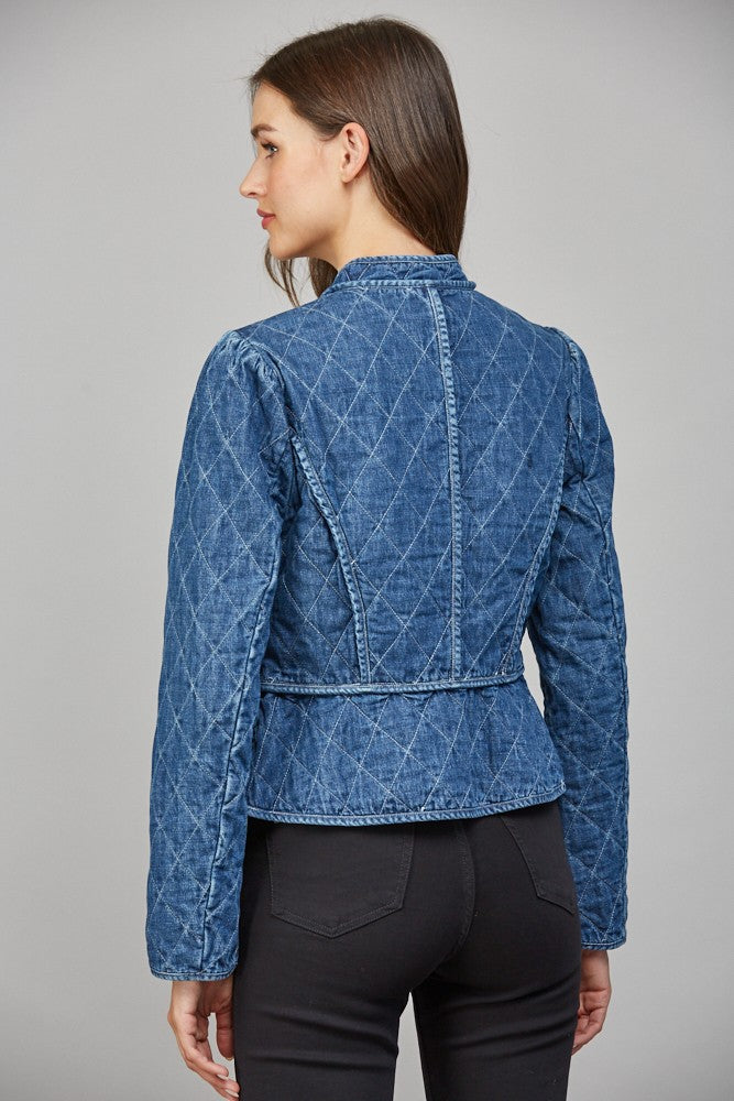 Margo Quilted Denim Jacket
