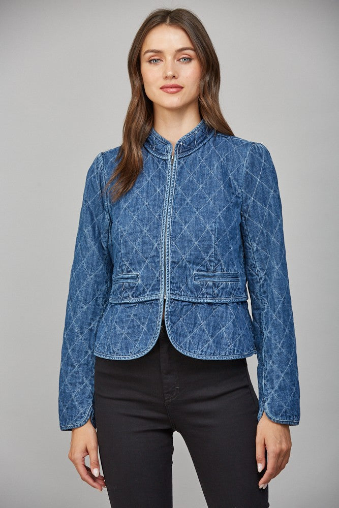 Margo Quilted Denim Jacket