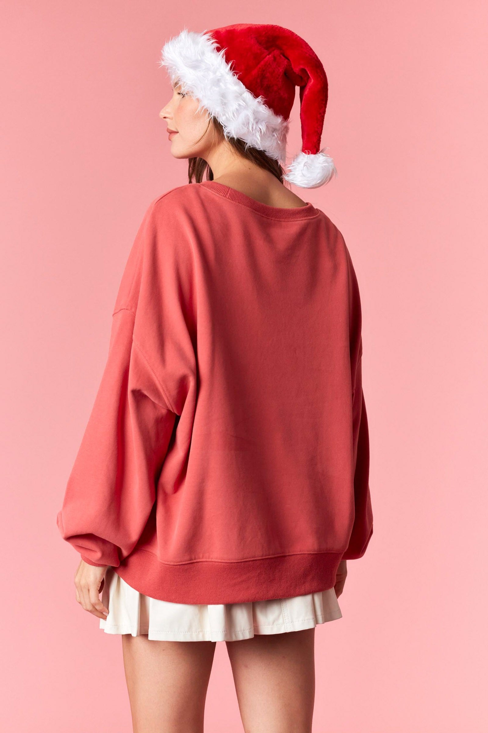 The Clarabelle Christmas Corduroy Patch Sweatshirt