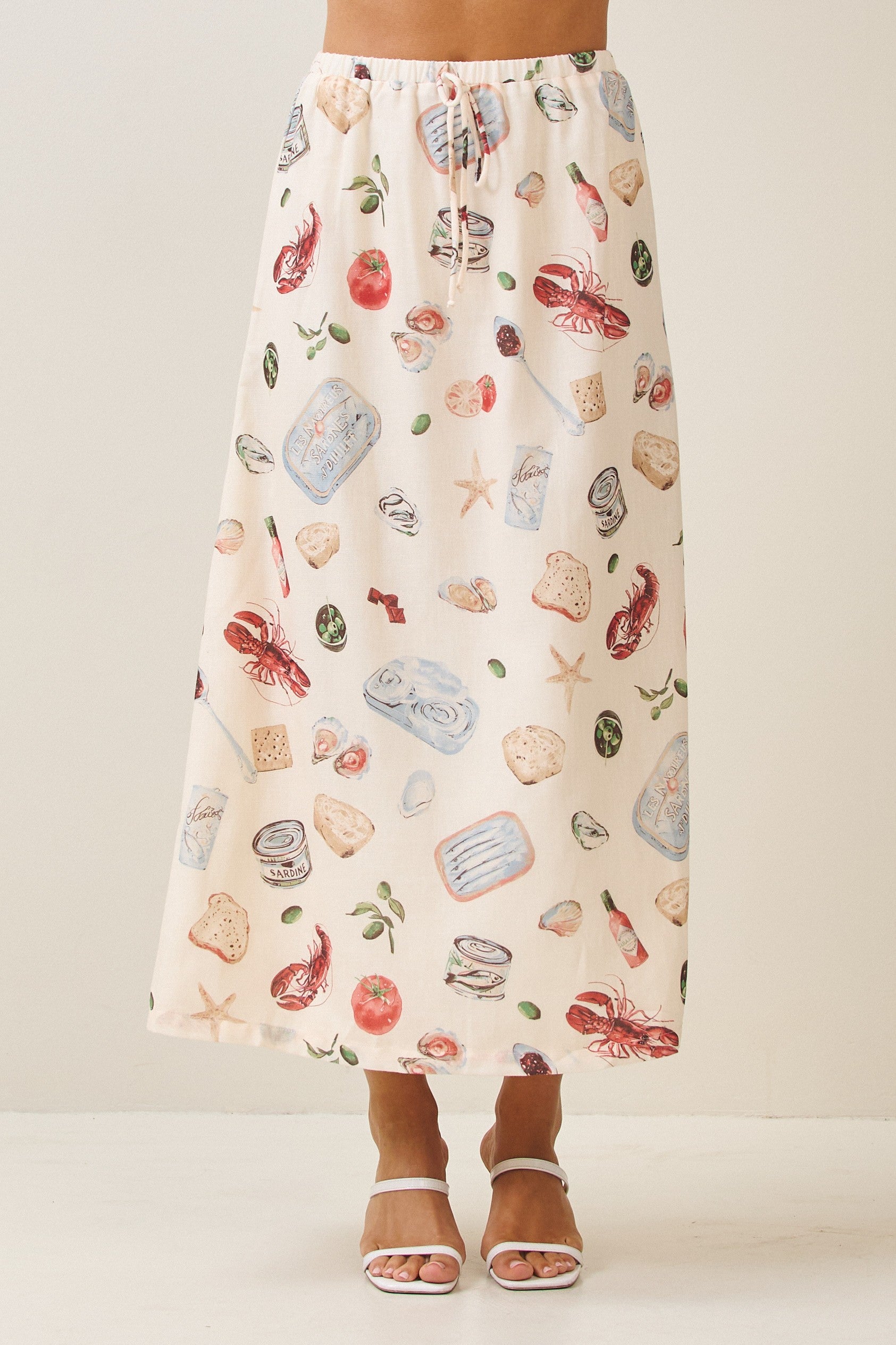 Summer table top skirt
