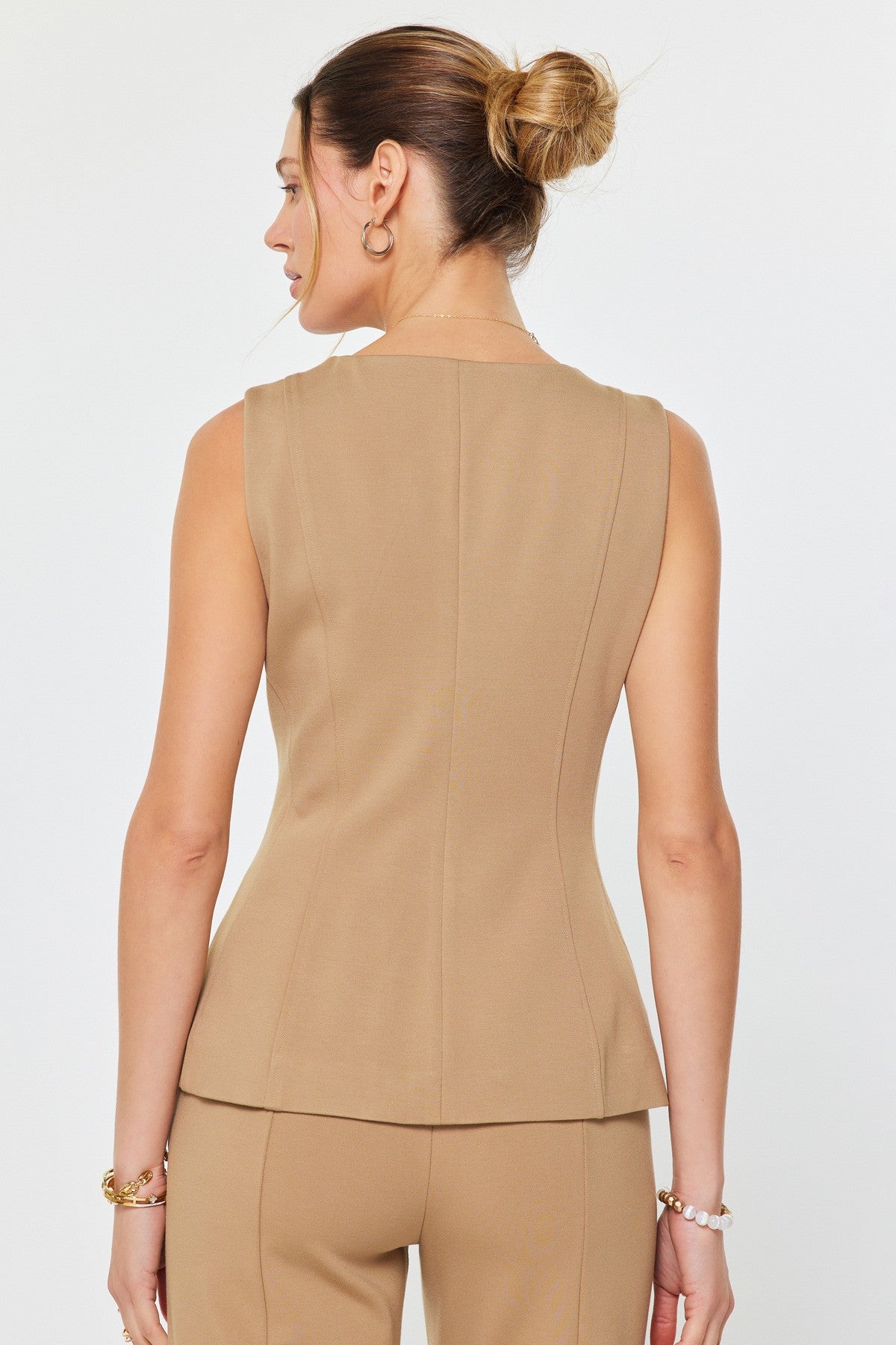 Tailored Peplum Vest