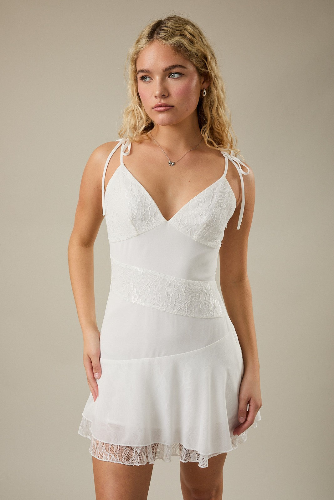 Alexis Lace Mini Dress