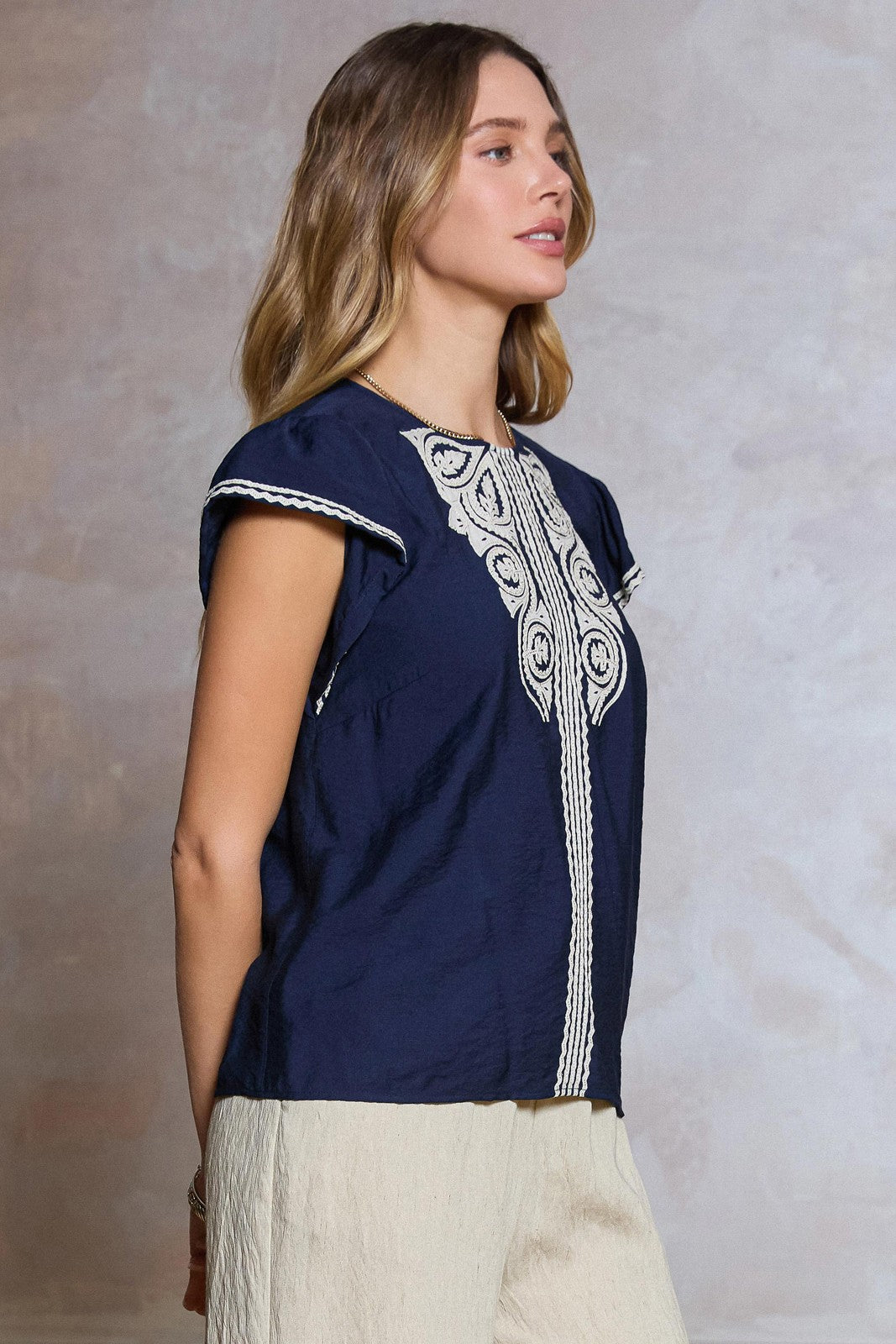 Isla Boho Embroidered Blouse