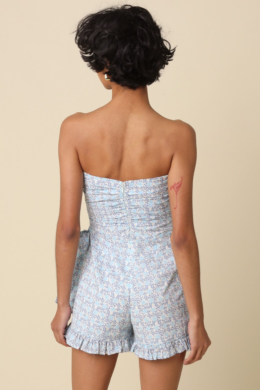 Blue Haven Strapless Mini Dress