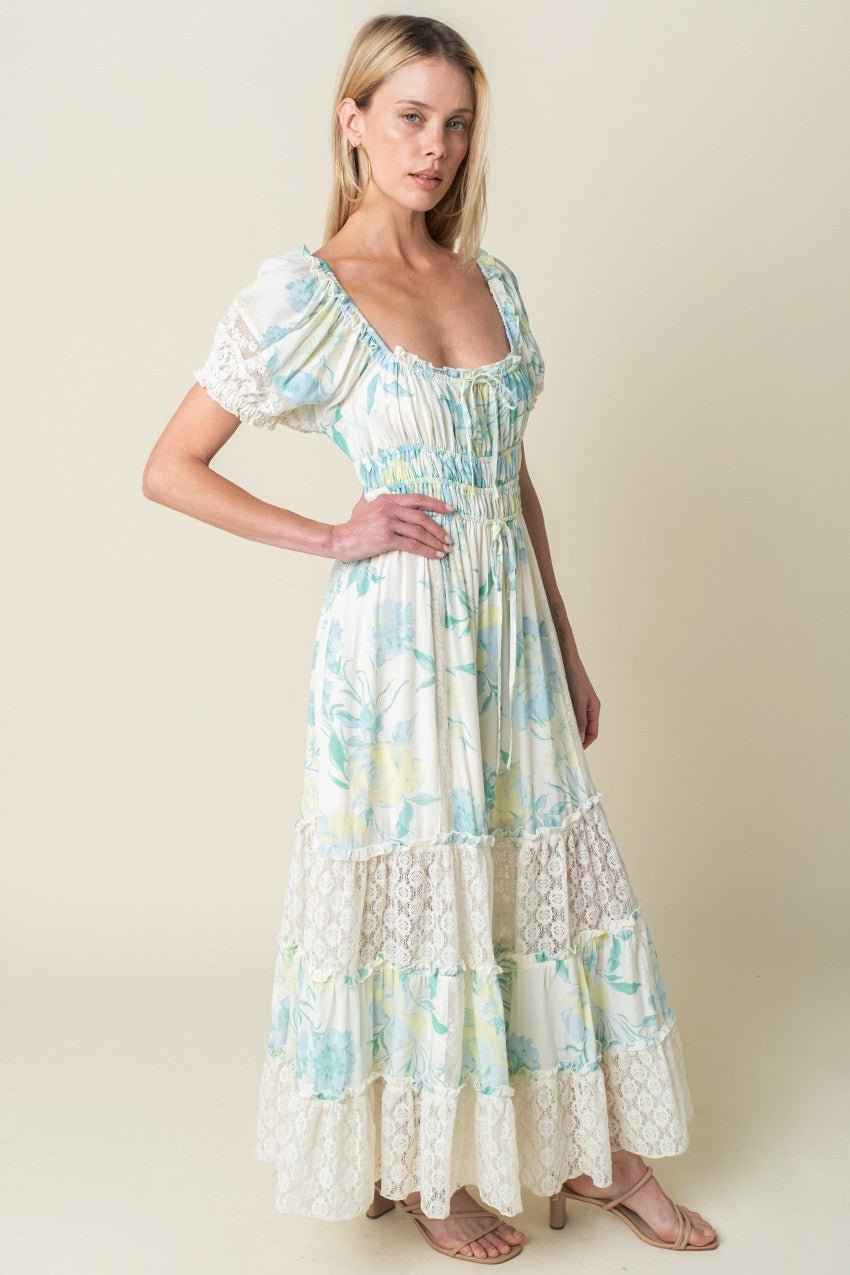 Marissa Floral Lace Maxi Dress