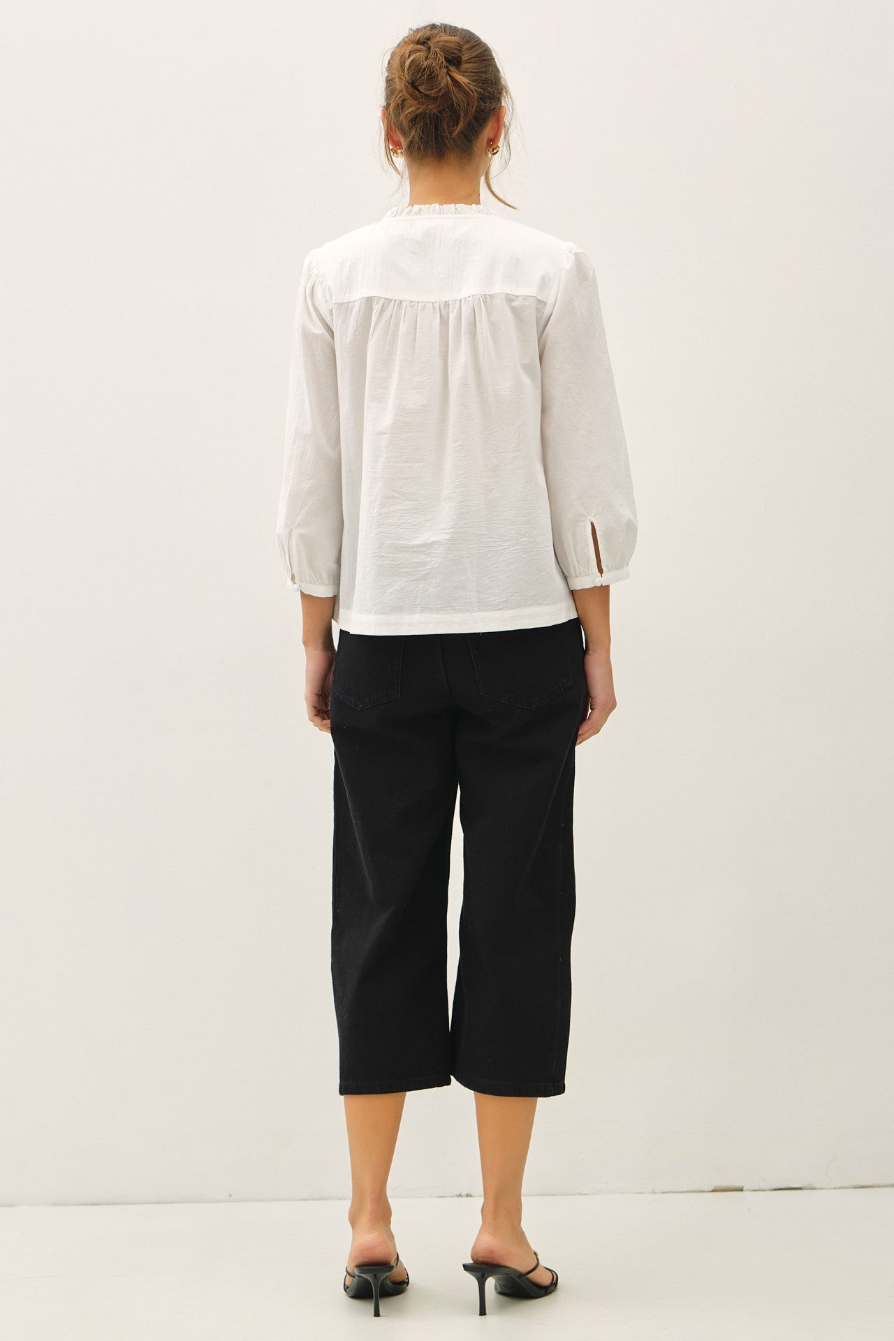 The Lydia Cotton Button-Up Blouse