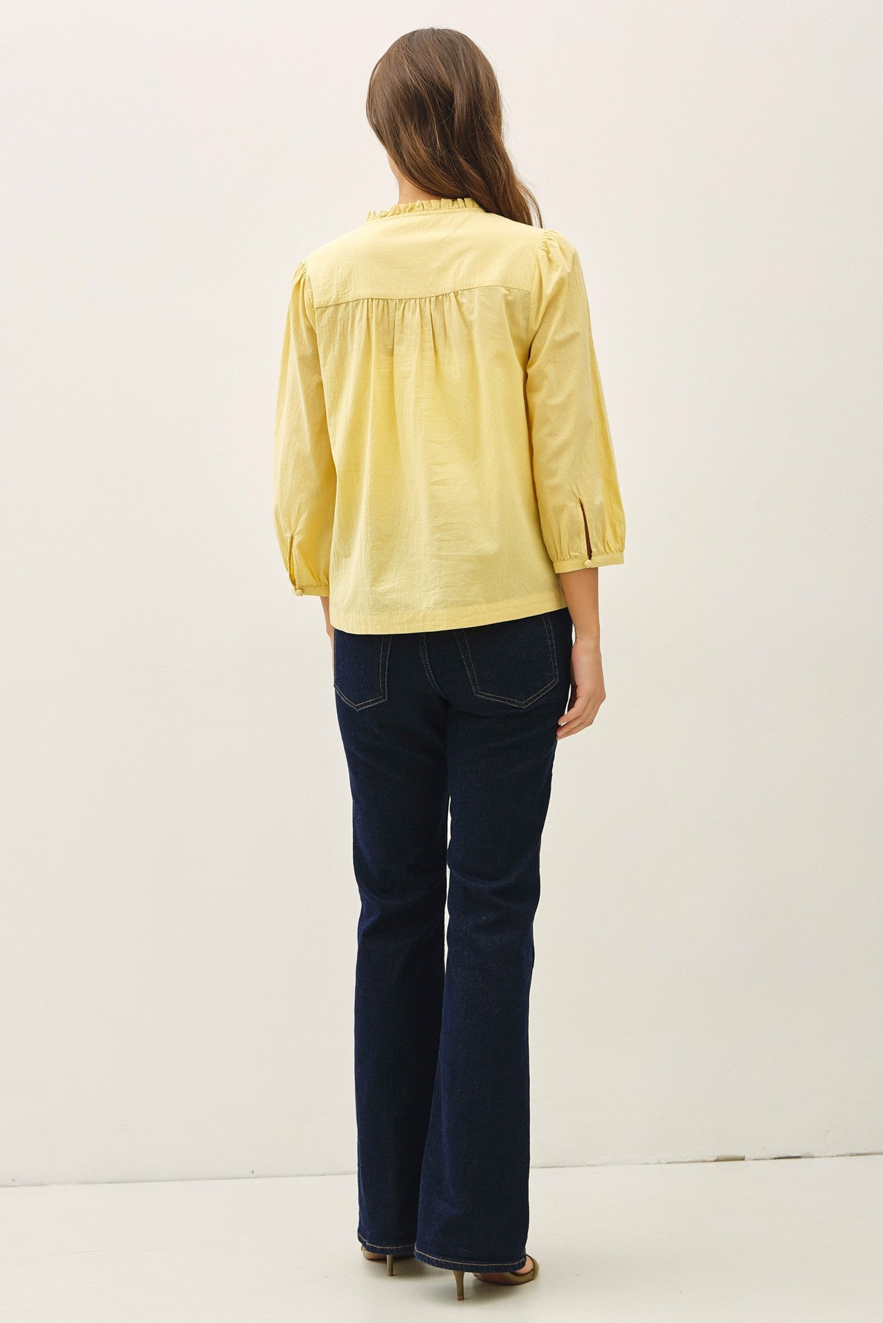 The Lydia Cotton Button-Up Blouse