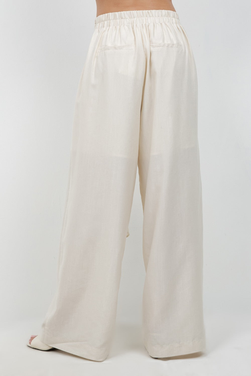 Aria Draped Wrap Wide-Leg Pants
