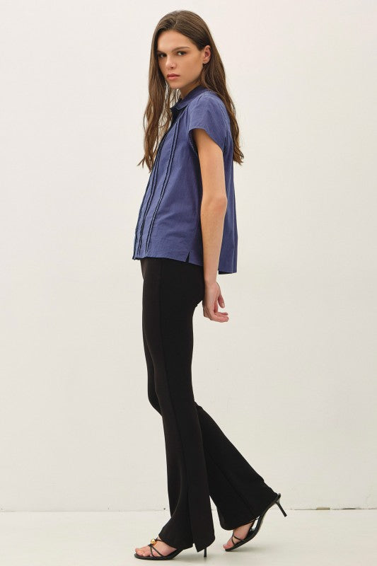 Juliette Lace Trim Cotton Voile Blouse