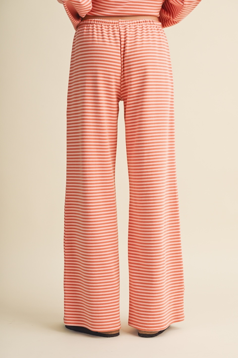 Marlowe Striped Wide Leg Knit Pants