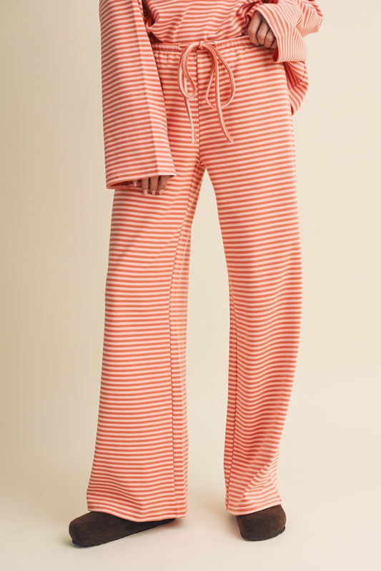 Marlowe Striped Wide Leg Knit Pants
