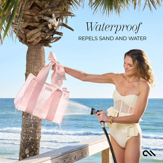 Case-Mate Bow Beach Tote with Phone Pouch